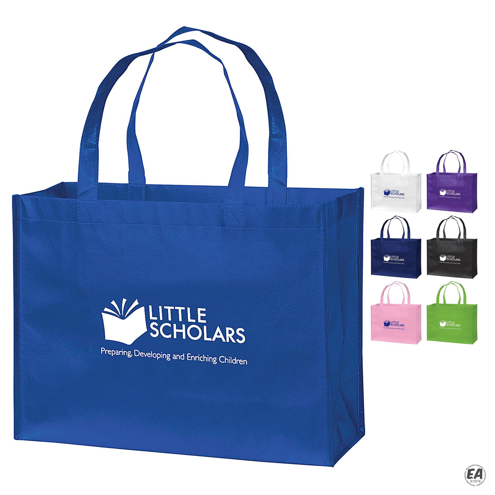 Promotional Gloss Laminated Designer Tote Bag 16x6x12 | Customized Tote ...