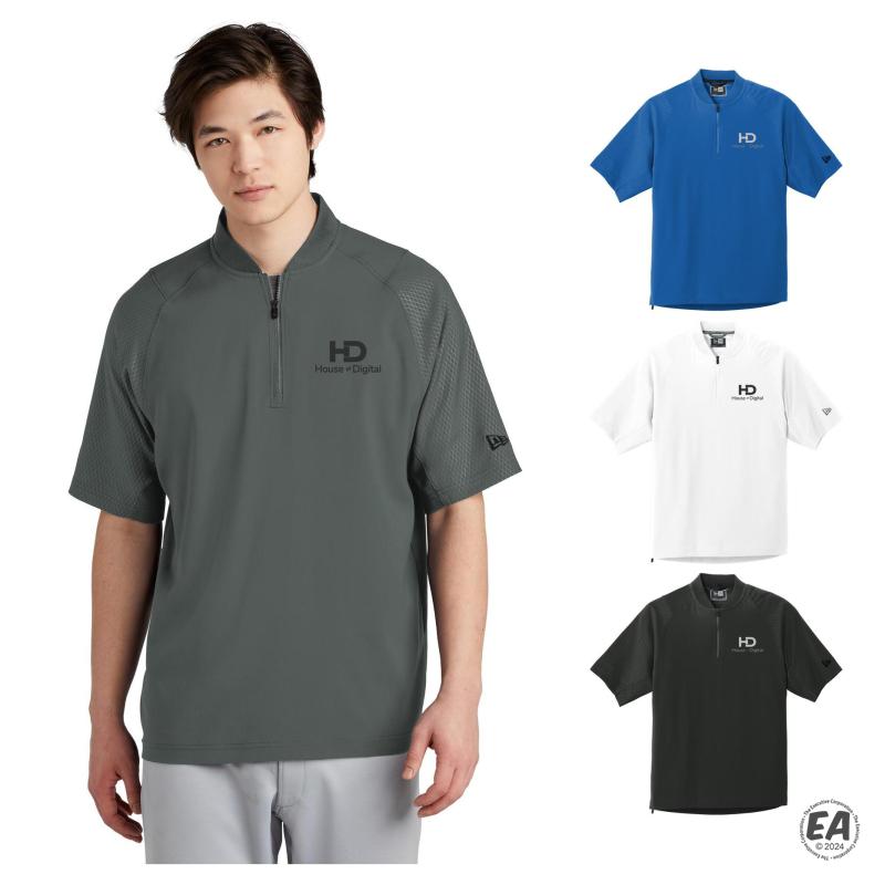 New Era NEA600 - Cage Short Sleeve 1/4-Zip Jacket