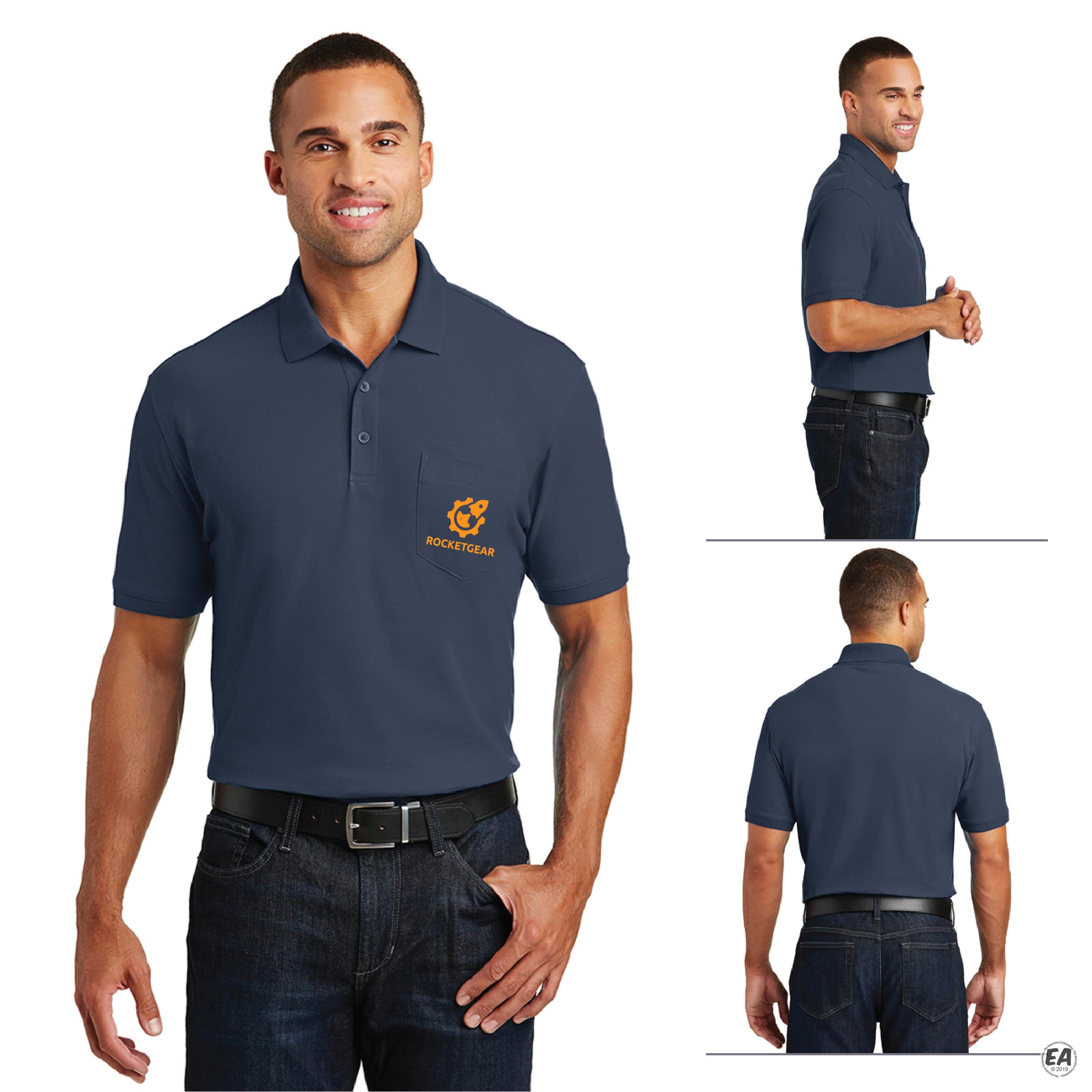 Promotional Port Authority K100P Core Classic Pique Pocket Polo ...