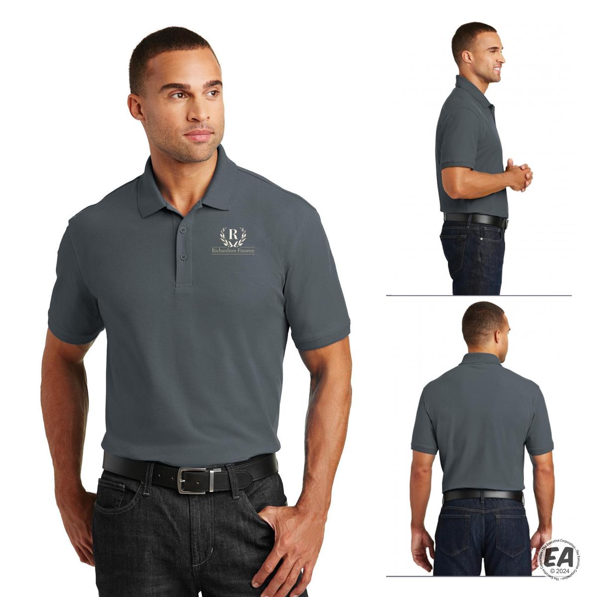 Customized Port Authority K100 Core Classic Pique Polo Promotional