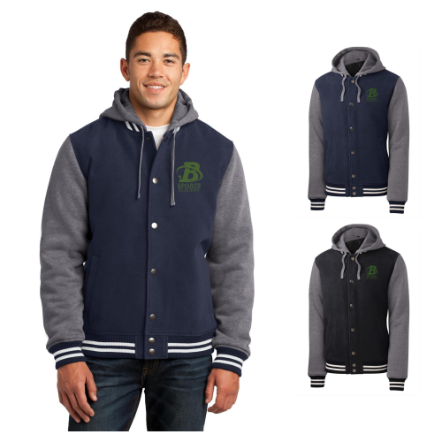 sport tek insulated letterman jacket