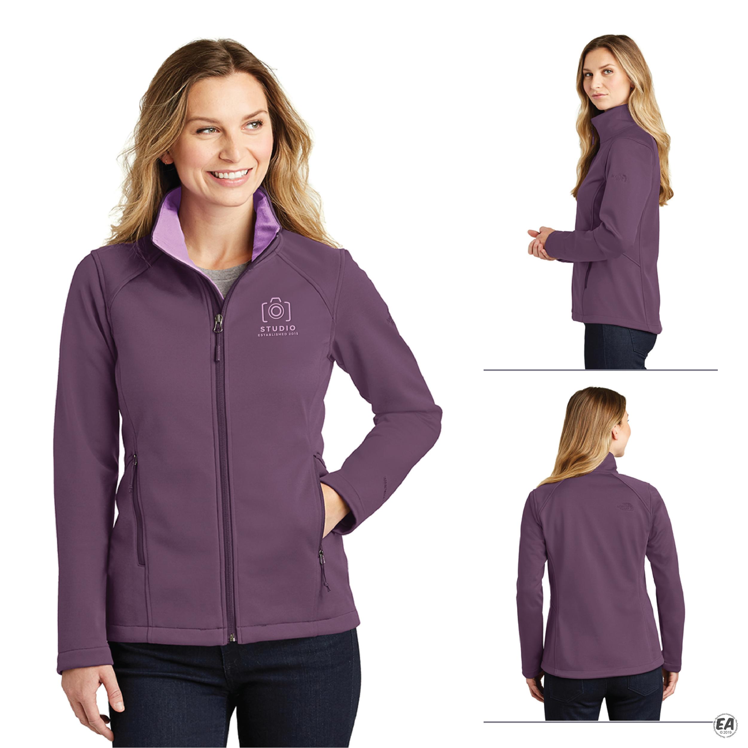 Customized The North Face NF0A3LGY Ladies Ridgeline Soft Shell Jacket ...