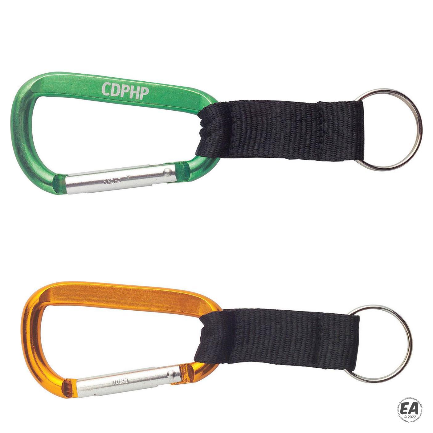 Custom Carabiners with Strap (1.625 x 0.25 x 3.5)