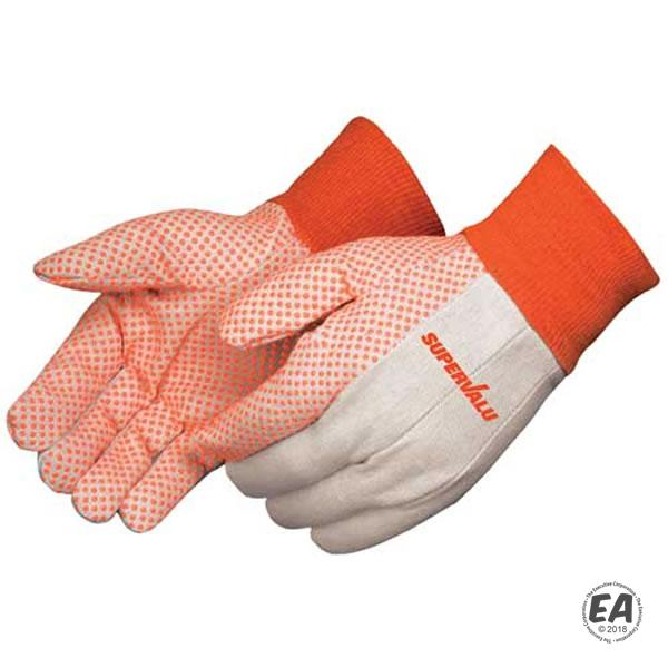 Custom Promotional Canvas Work Gloves with Grip Dots
