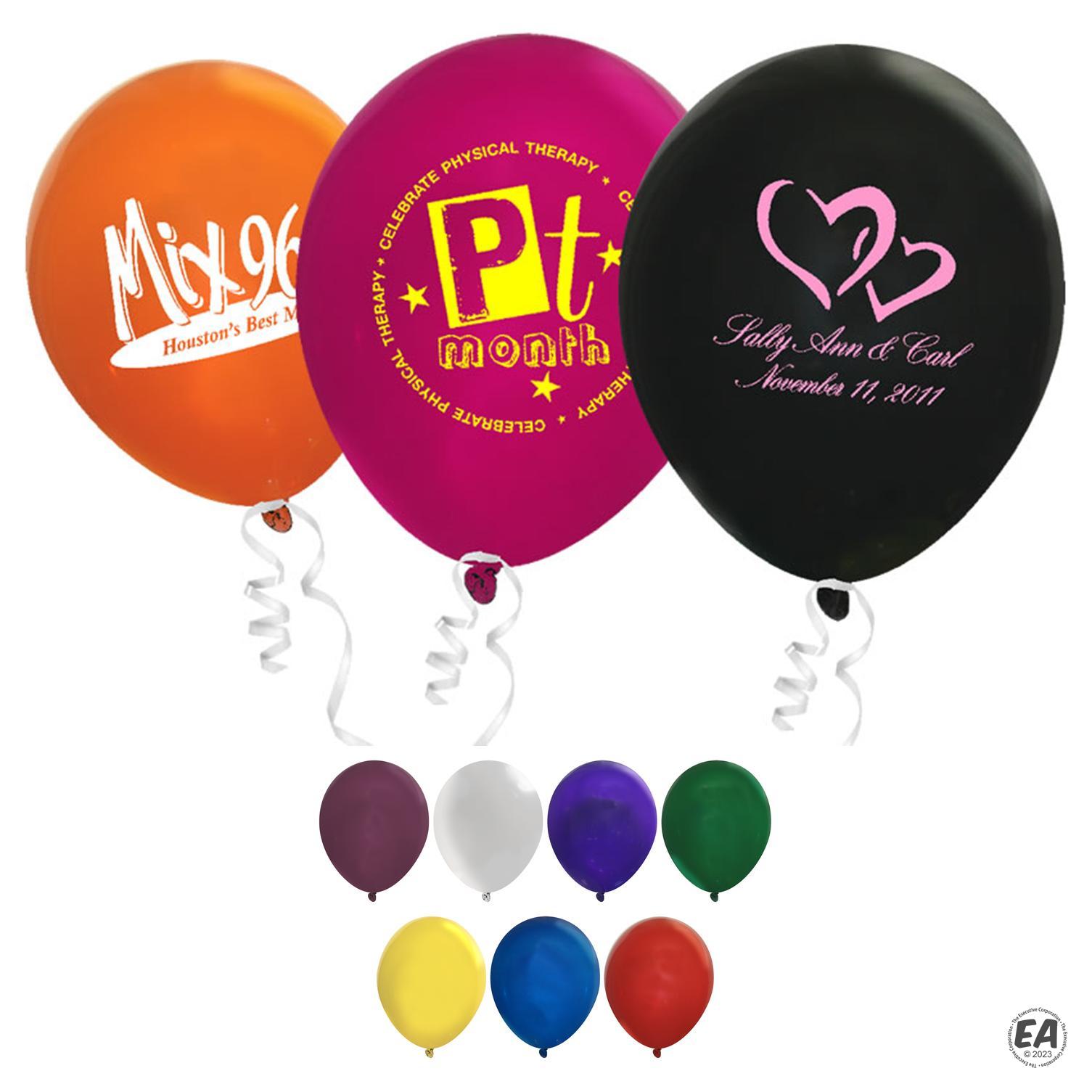 Customized 9 Crystal Latex Balloon | Promotional Balloons | Custom 9 ...