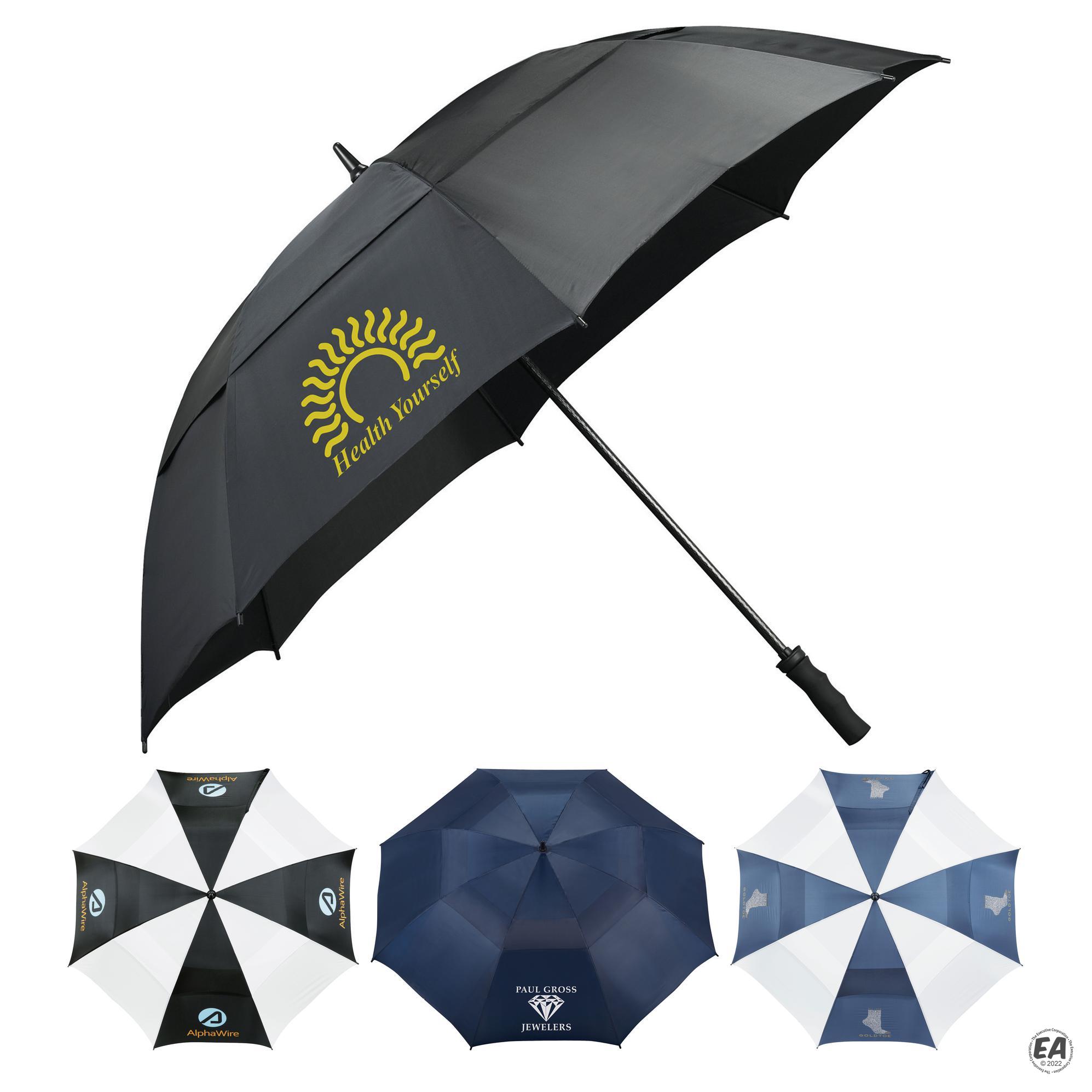 Customized Stromberg 62 Course Vented Golf Umbrella Promotional Golf