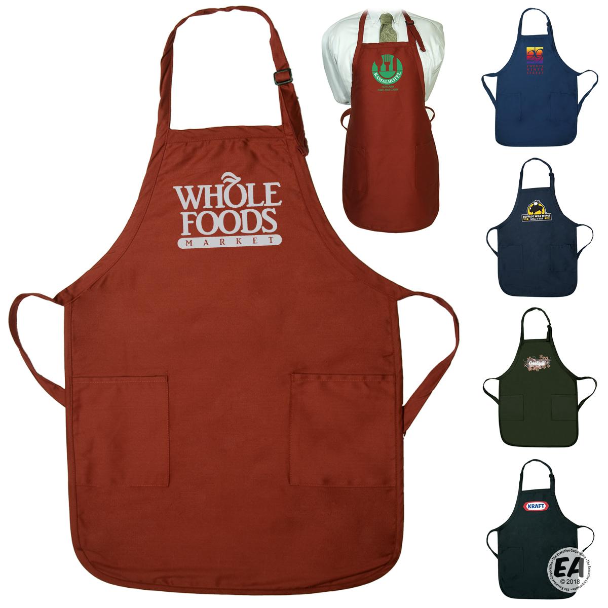 Customized Gourmet Apron with Pockets | Custom Aprons | Promotional ...