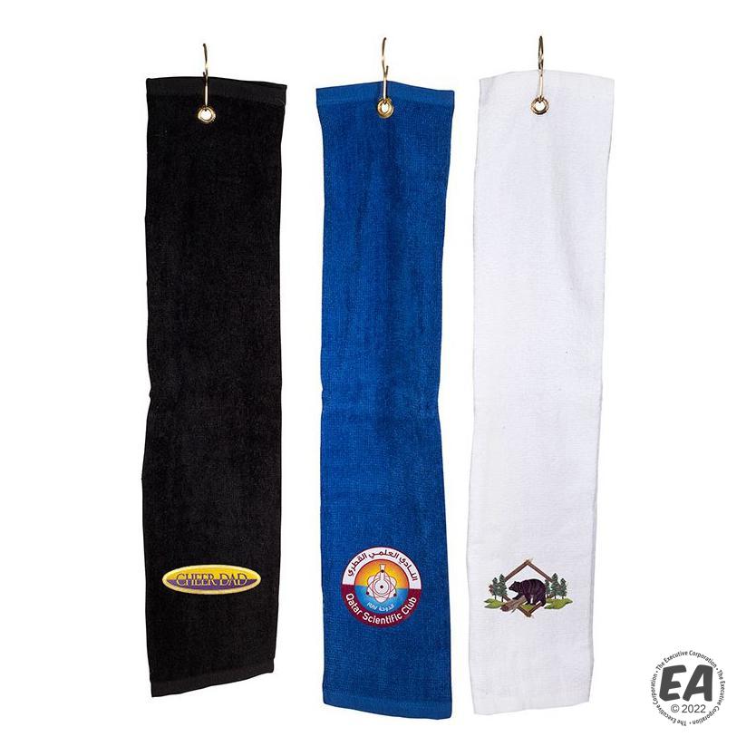 Promotional Tri-Fold Golf Towel | Customized Towels | Branded Tri-Fold ...