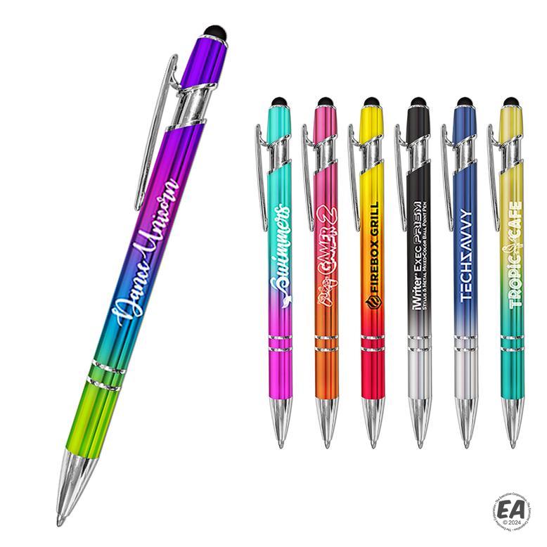 Branded Liquimark iWriter Exec Prism Stylus & Multicolored Metal Ball ...