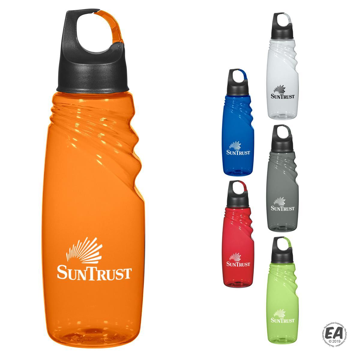 Custom 24 oz. Carabiner Clip Sports Bottles