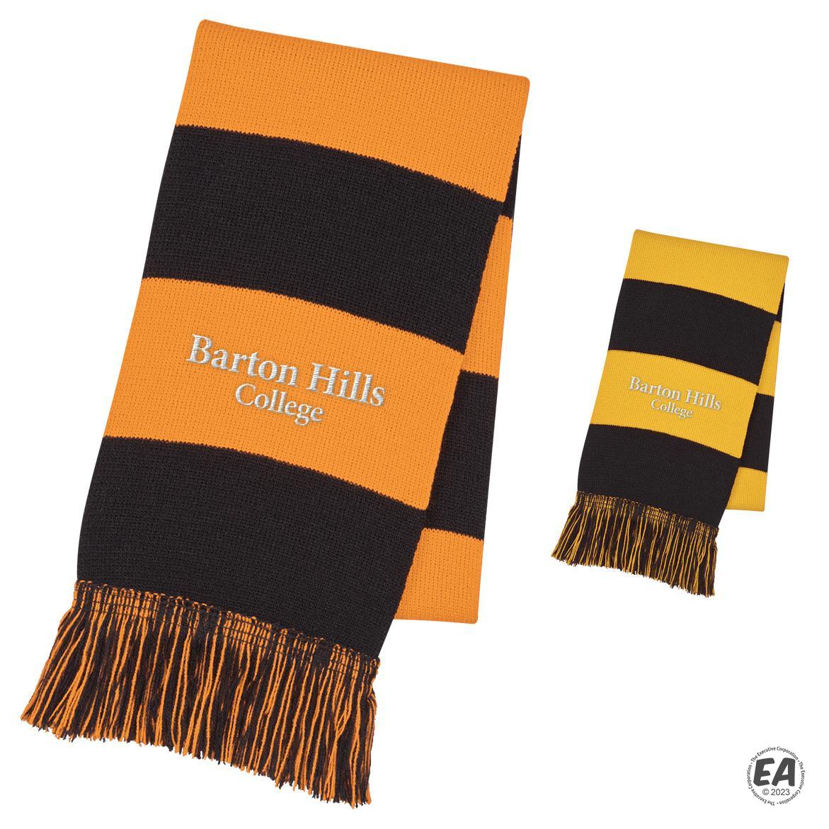 Promotional Rugby Stripe Scarf | Branded Scarves | Customized Rugby ...