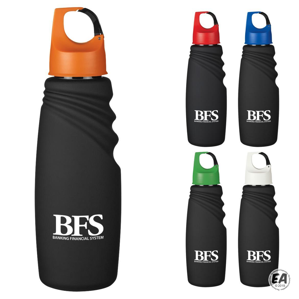 Custom 24 oz. Carabiner Clip Sports Bottles