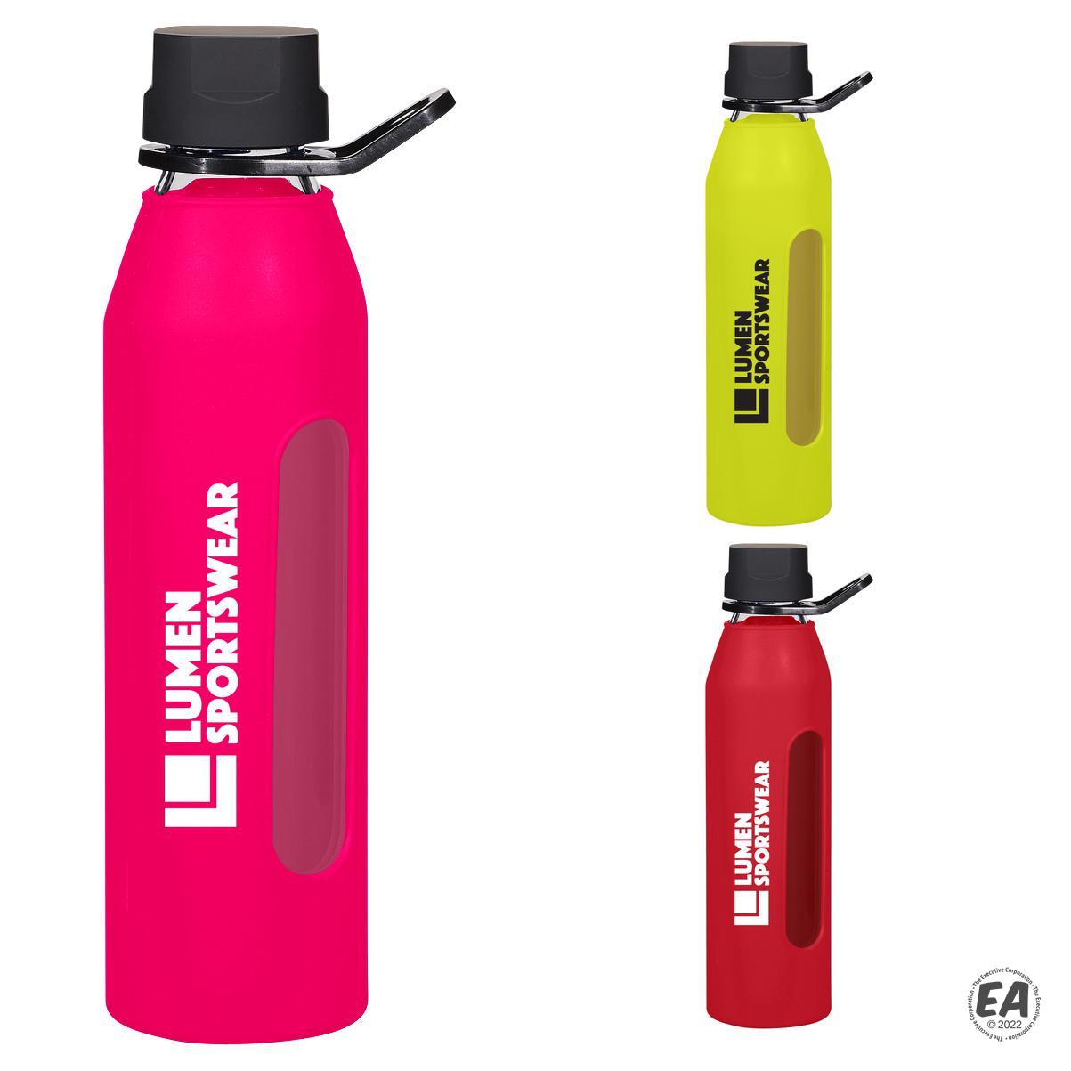 24 Oz Promotional Synergy Glass Sports Bottles