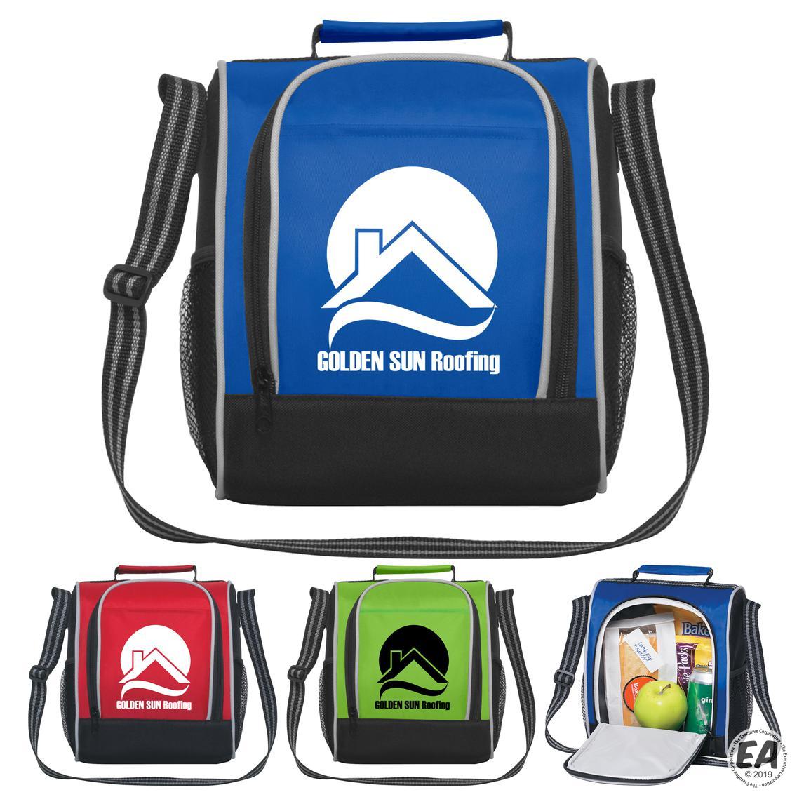 Branded Insulated Side Opening Lunch Bag | Promotional Lunch Bags ...