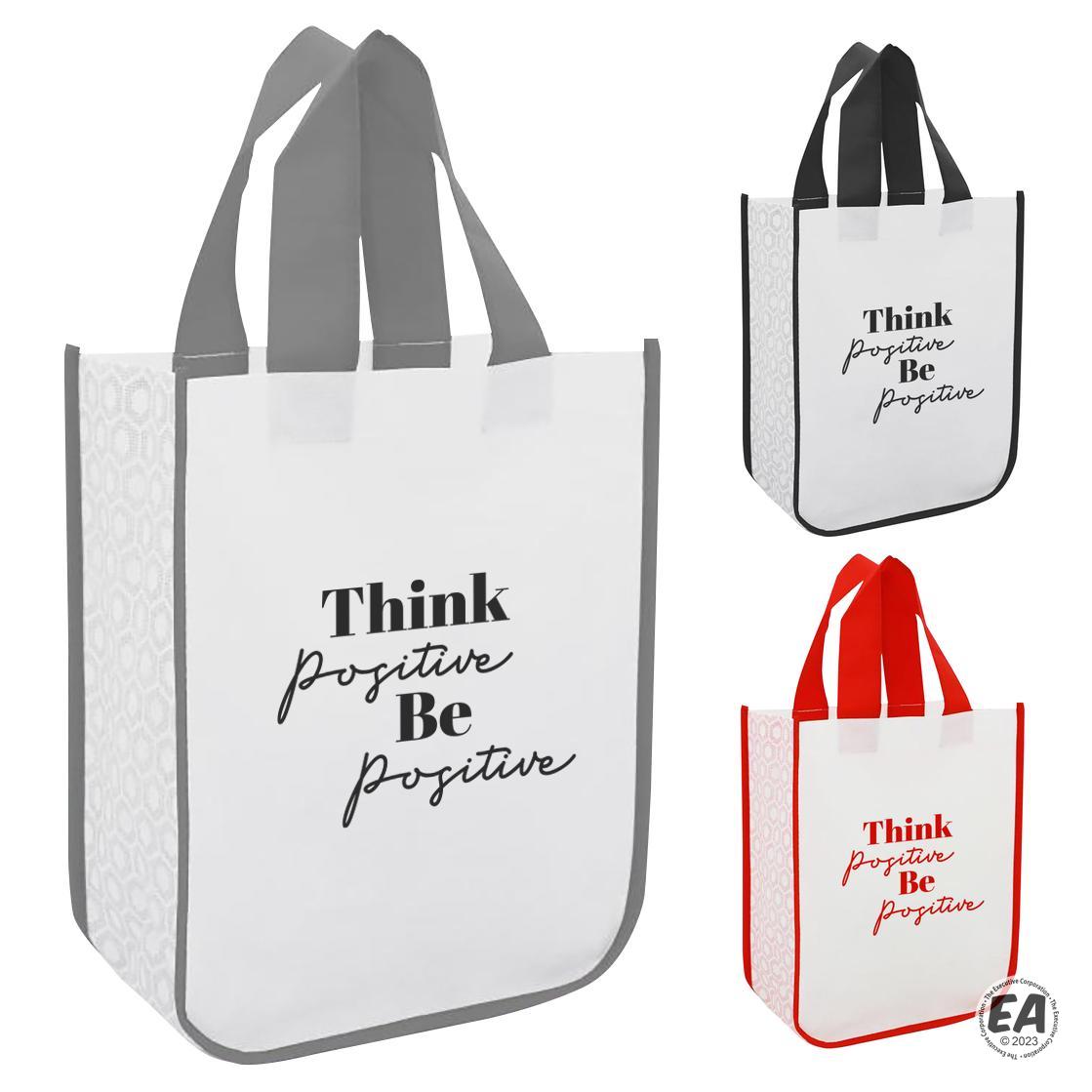 Customized Lola Non-Woven Small Shopper Tote Bag | Custom Grocery Tote ...