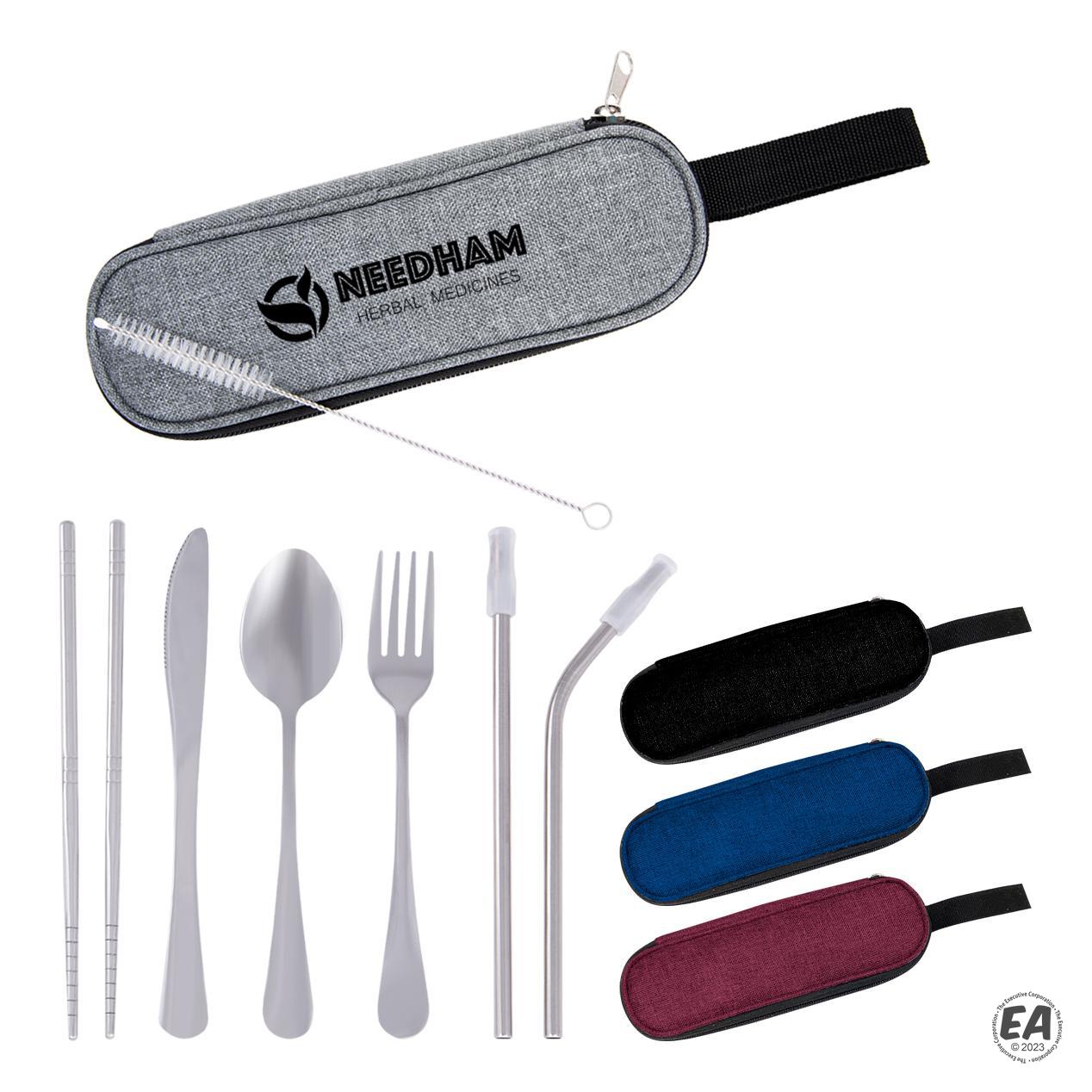 Promotional Stainless Steel Cutlery Set In Pouch | Branded Utensils ...