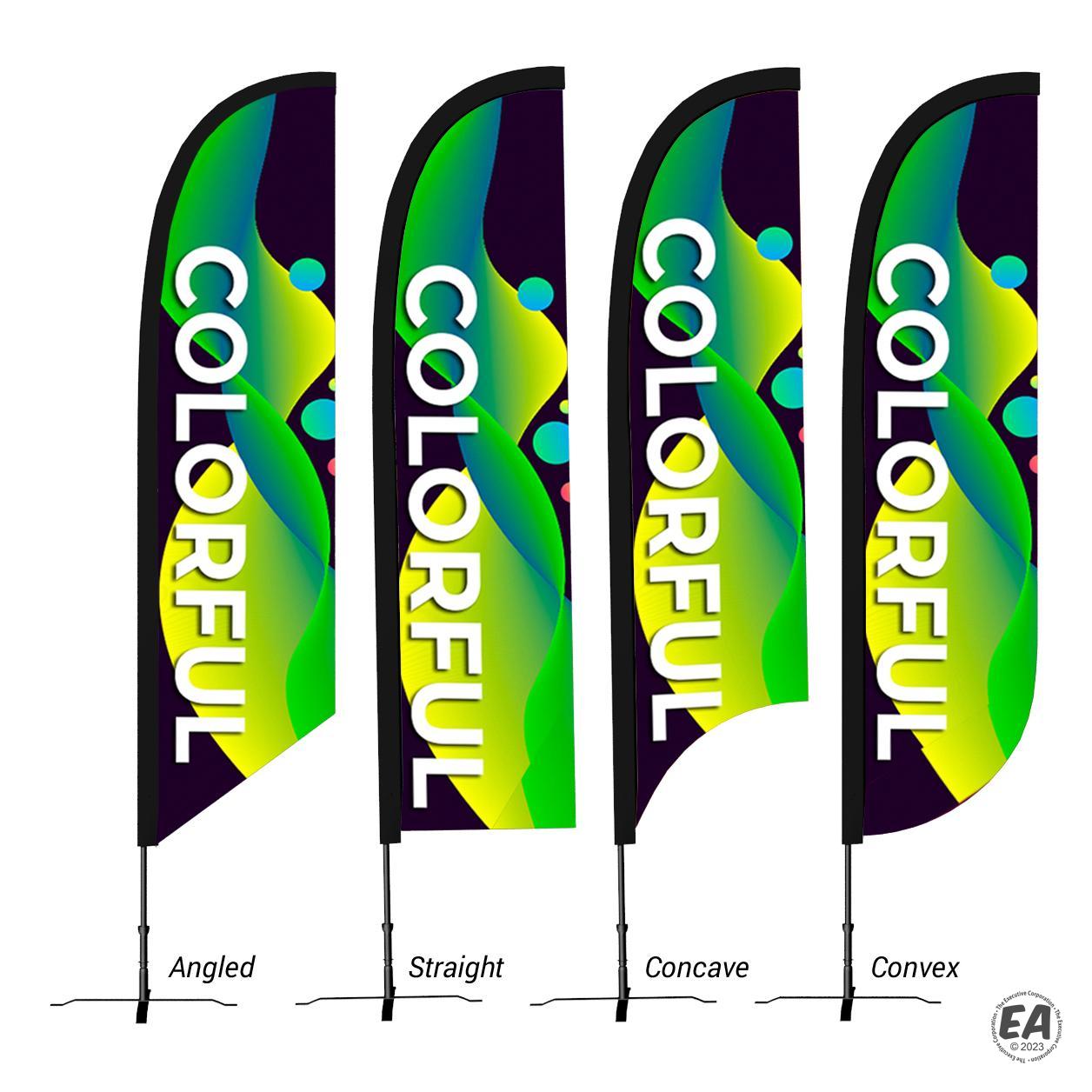 Customized Large 15 Custom Feather Sail Flag Branded Sail Signs 