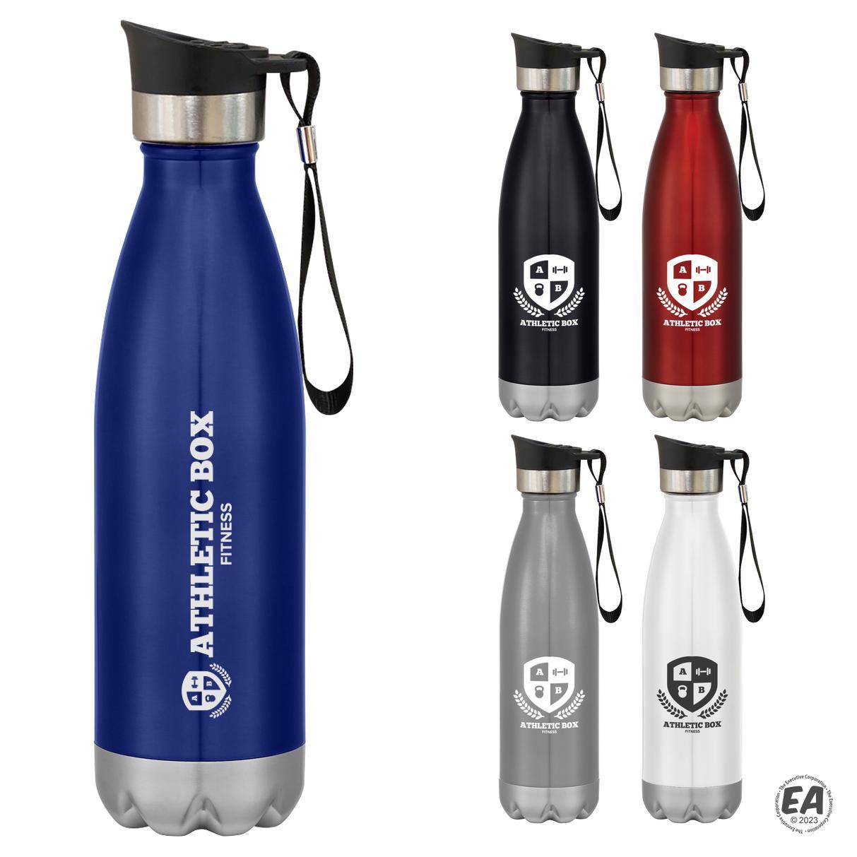 Promotional 16 oz. Swiggy Stainless Steel Bottle with Push Lid ...