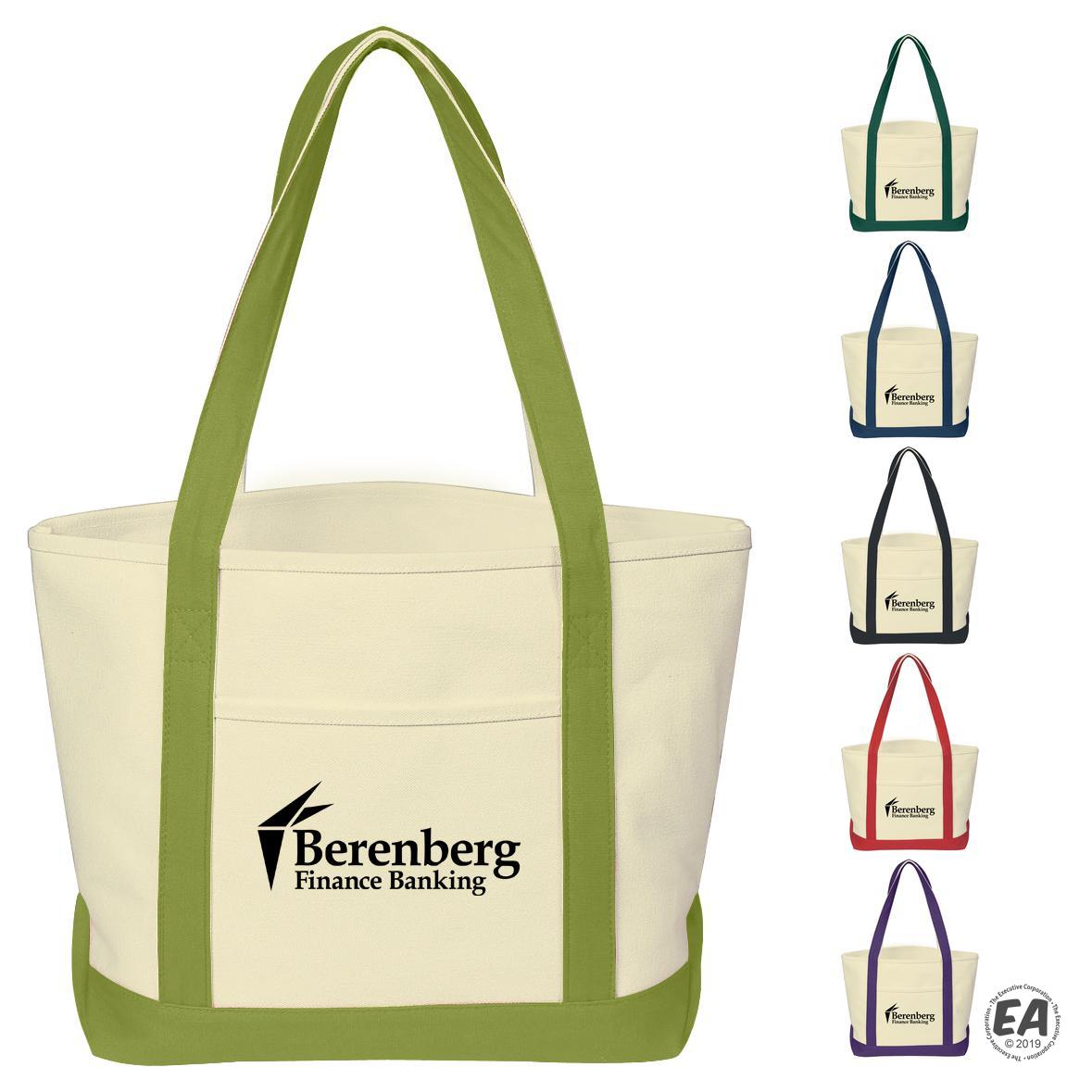 Custom Heavy Cotton Canvas Boat Tote Bag | Promotional Canvas Tote Bags ...