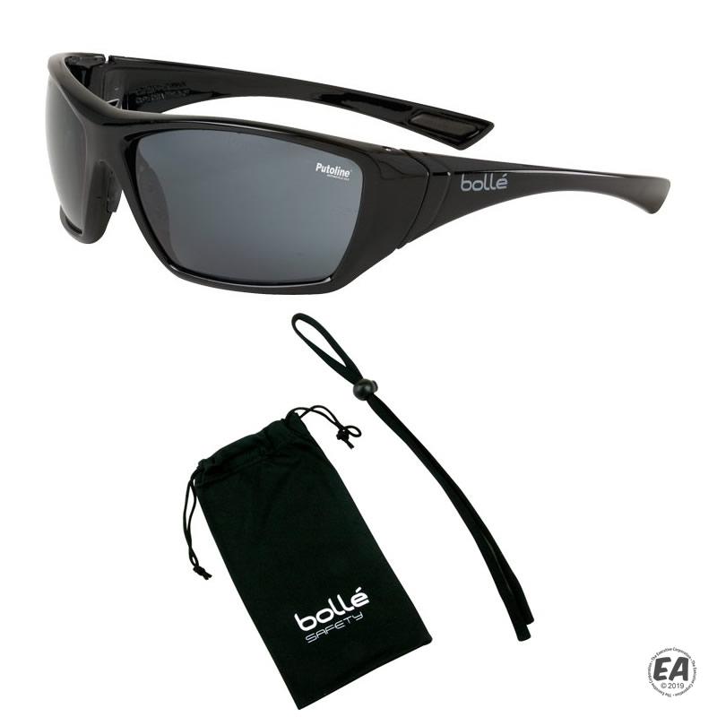 Hustler Safety Glasses (Smoke), Bolle