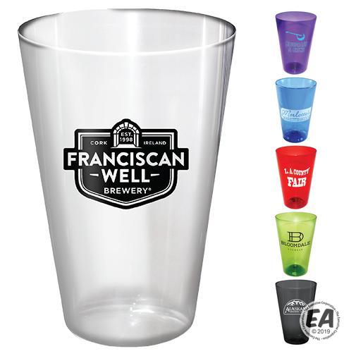 Custom 16 Oz Plastic Pint Glass Customized Pint Glasses