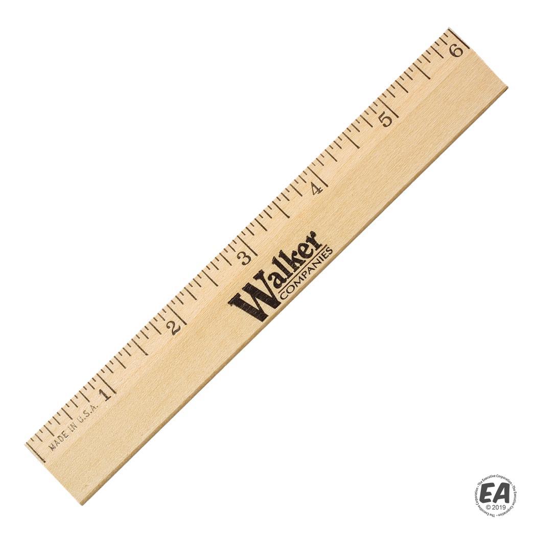 Customized 6 Inch Beveled Wooden Ruler Promotional Rulers Custom 6