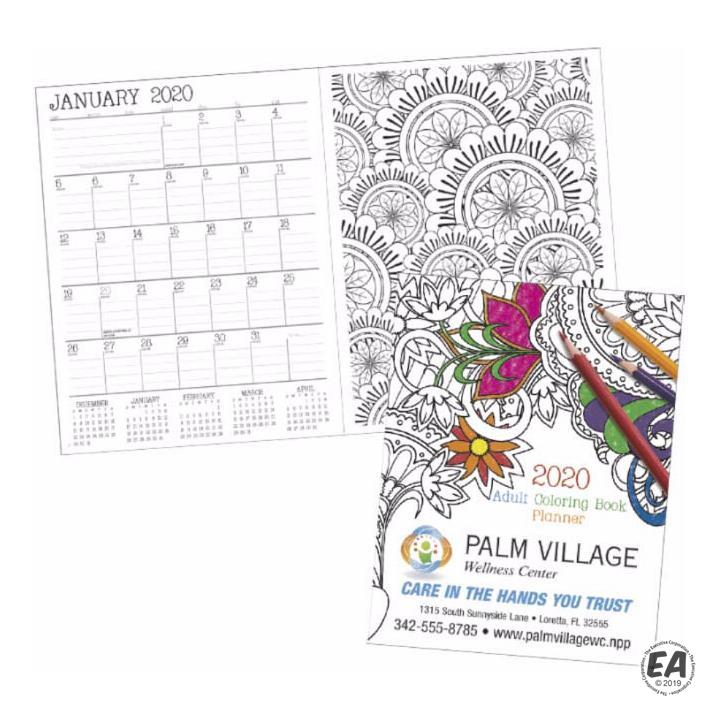 Adult Coloring Book Planner - Personalization Available