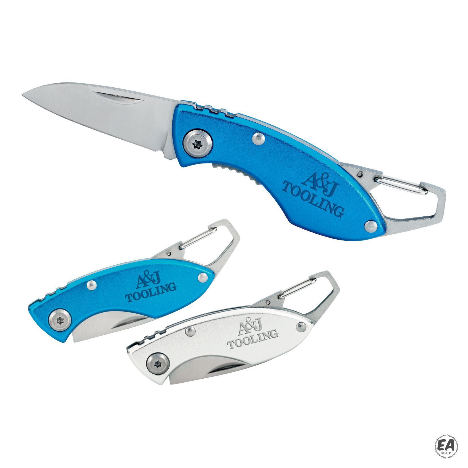 Branded Mini Carabiner Folding Knife | Promotional Multi Knives ...