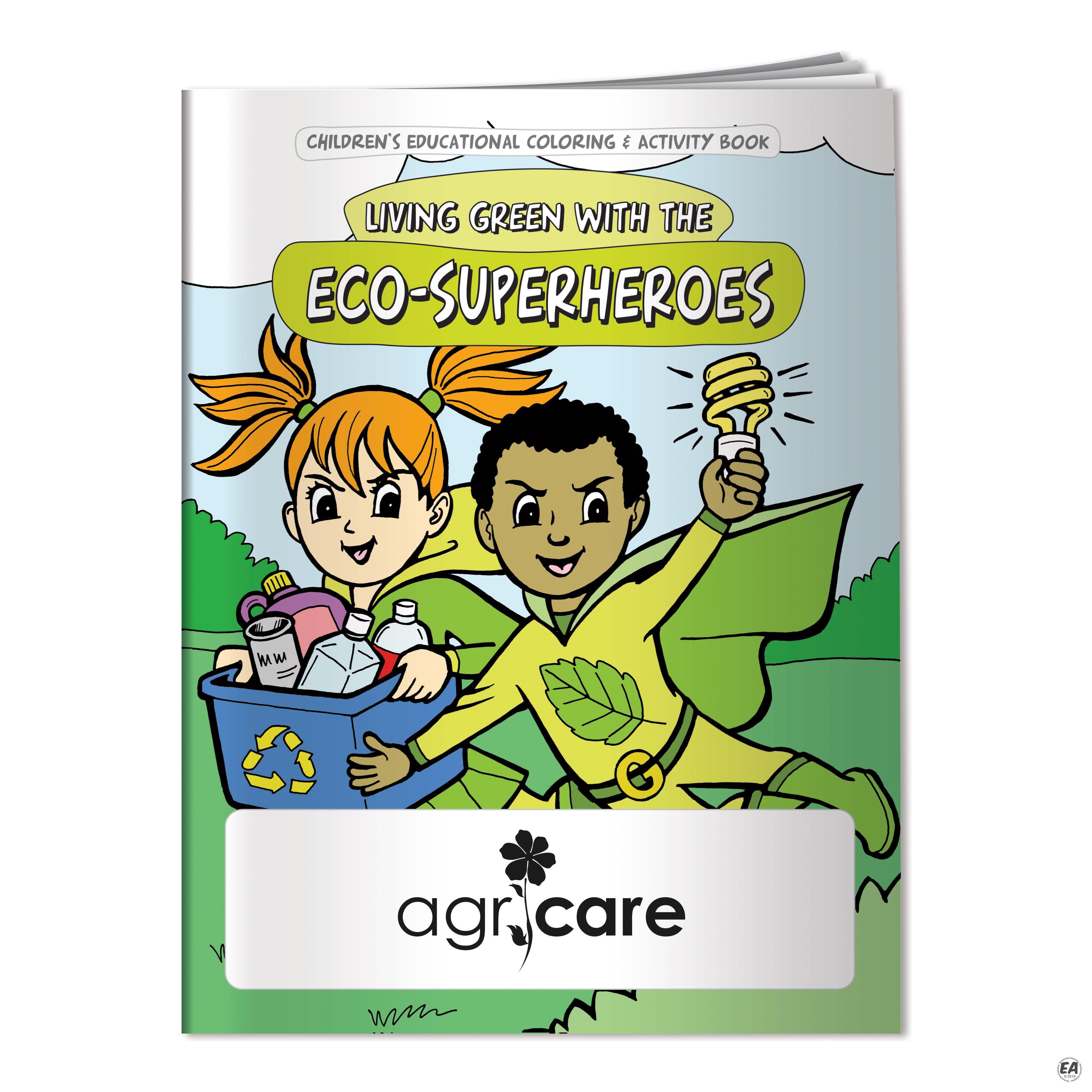 Promotional EcoSuperheroes Coloring Book Branded Coloring Books